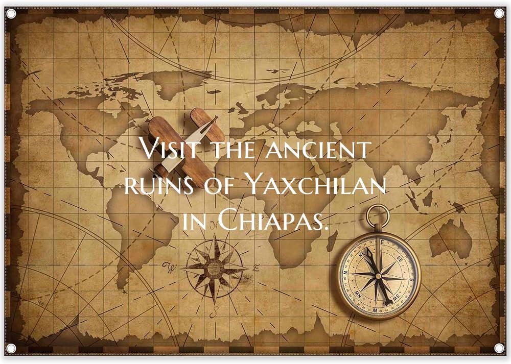 Visit the ancient ruins of Yaxchilan in Chiapas.